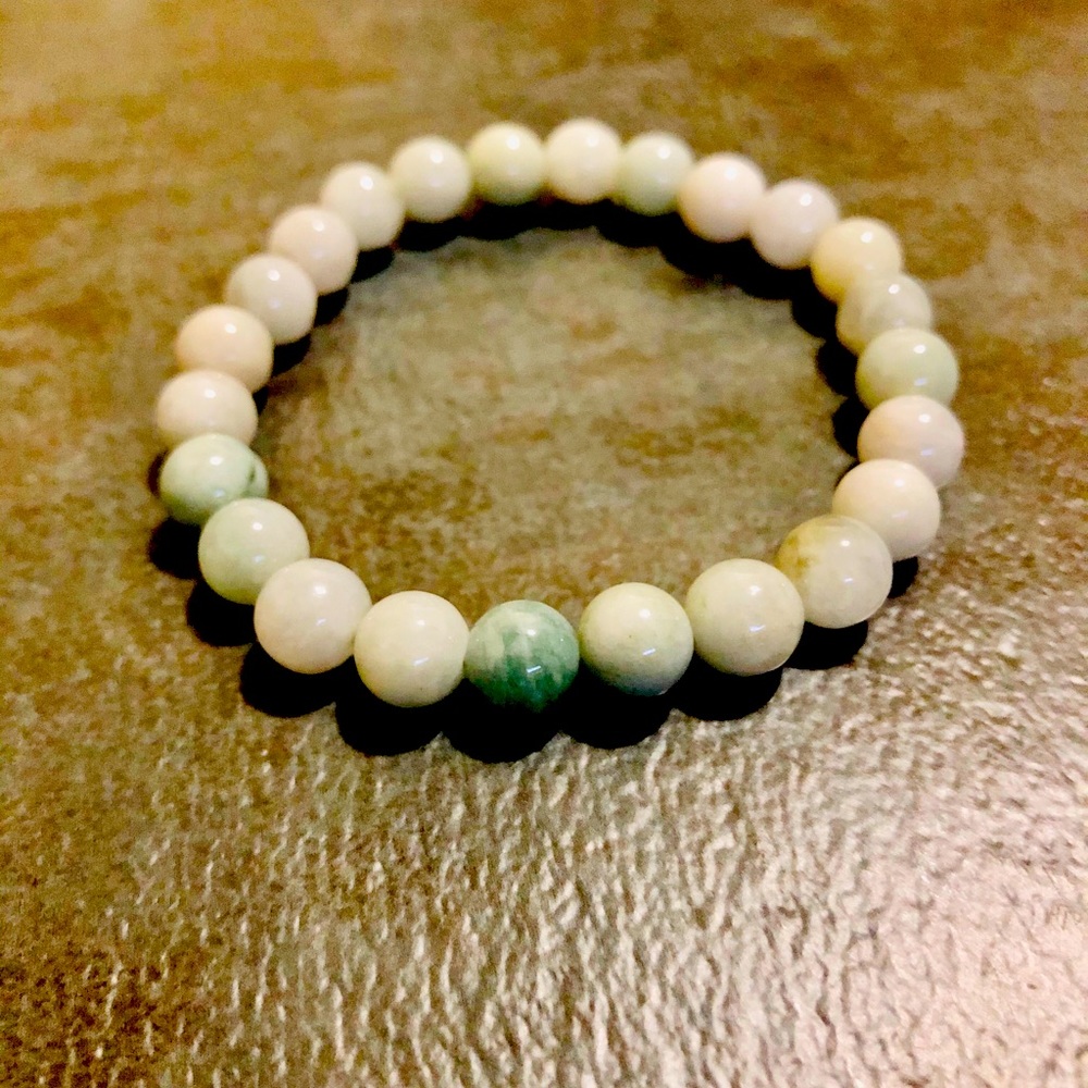 Jade Stone Bracelet Crystal Serpentine Charka